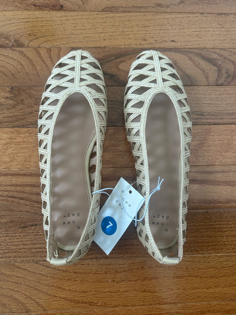 Target Woven Cutout Flats in Beige